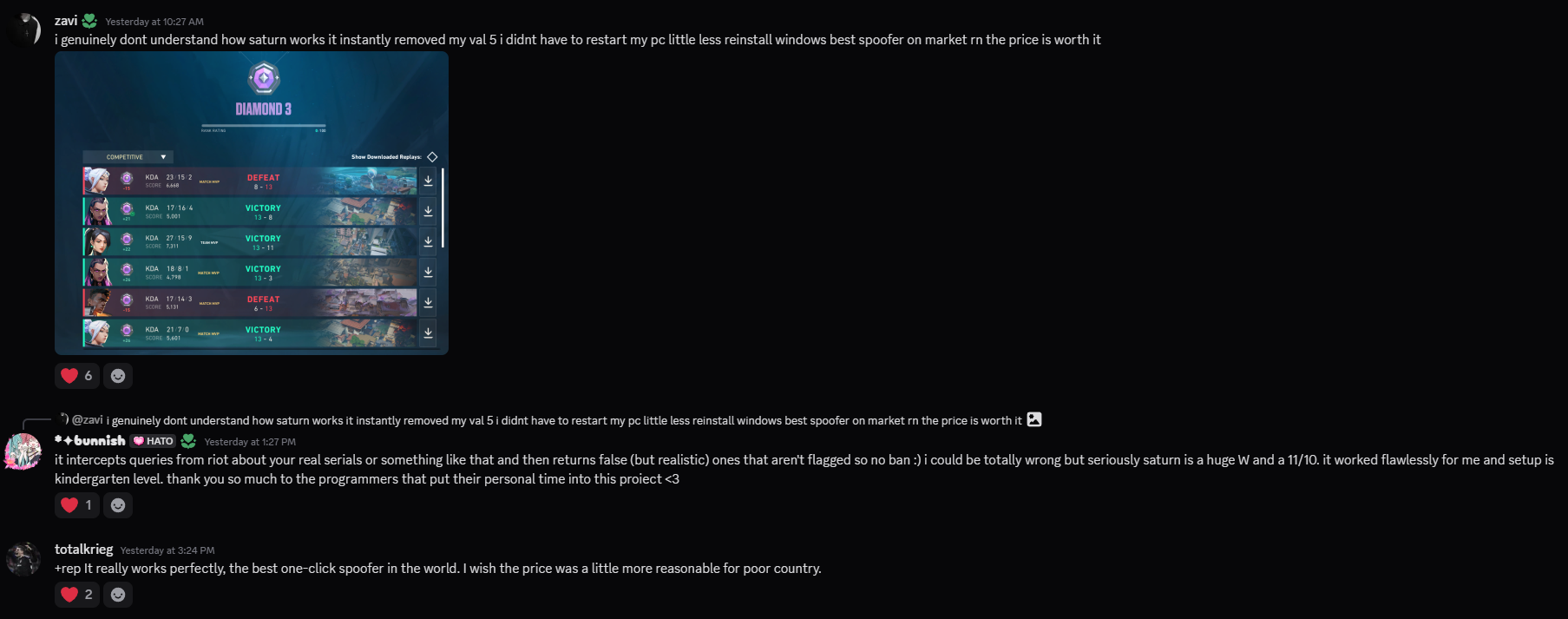 Saturn customer review screenshot 10